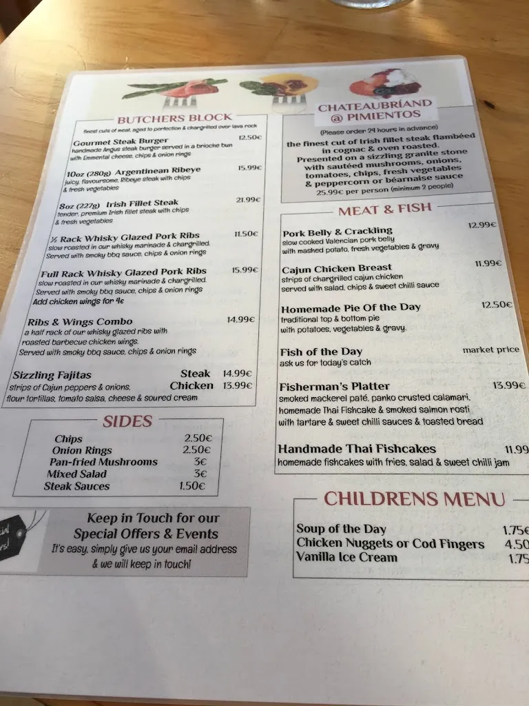 Menu_Pimientos Restaurant, Terrace & Wine Shop_San Miguel de Salinas_image_1