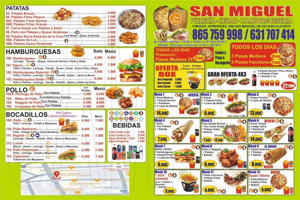 Menu_San Miguel Pizzeria y Kebab_San Miguel de Salinas_immagine_2