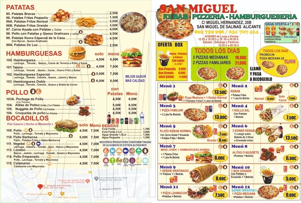 Menu_San Miguel Pizzeria y Kebab_San Miguel de Salinas_immagine_3