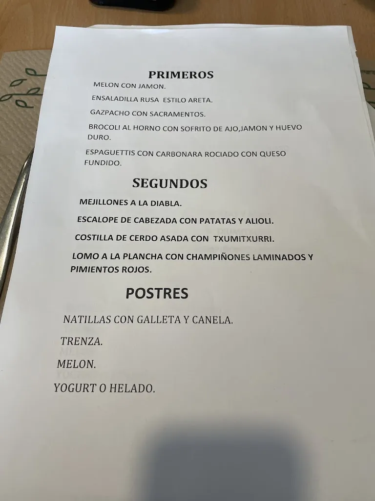 Menu_Areta Bar Restaurante_Huarte-Uharte_immagine_1