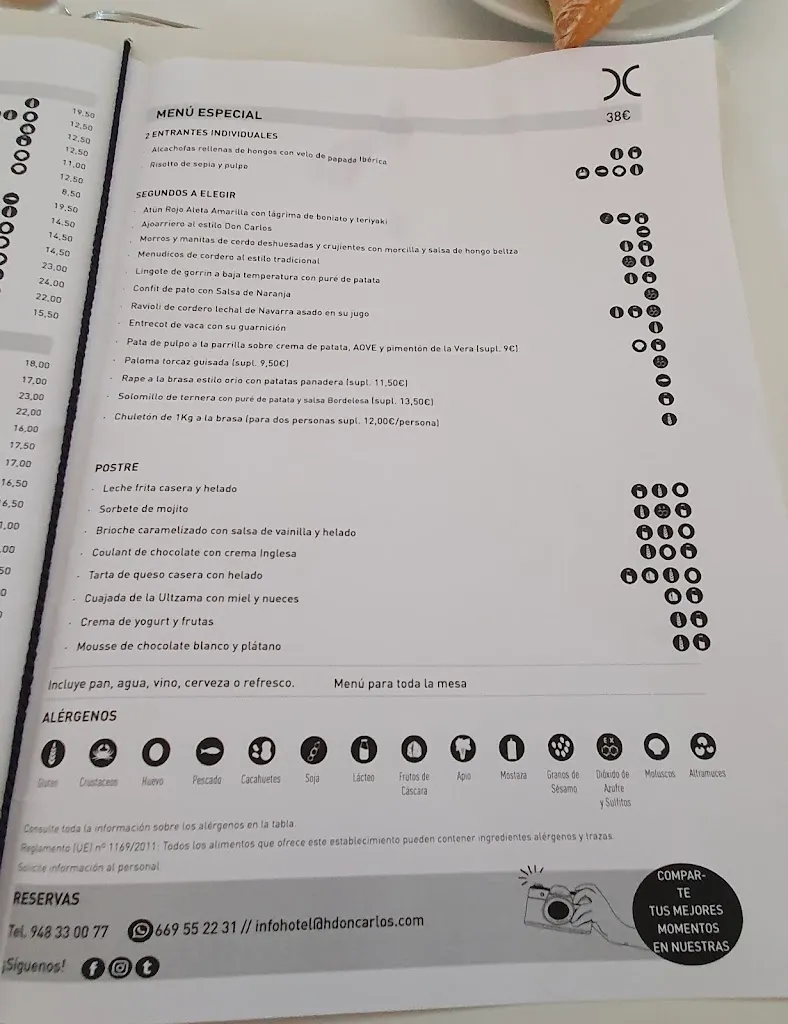 Menu_Restaurante Hotel Don Carlos_Huarte-Uharte_image_1