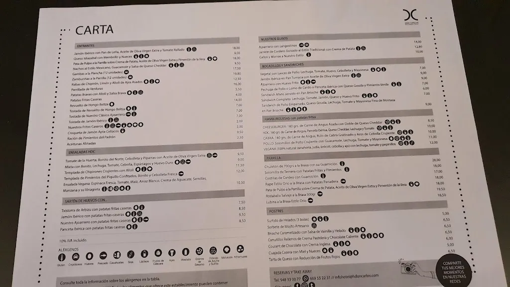 Menu_Restaurante Hotel Don Carlos_Huarte-Uharte_image_2