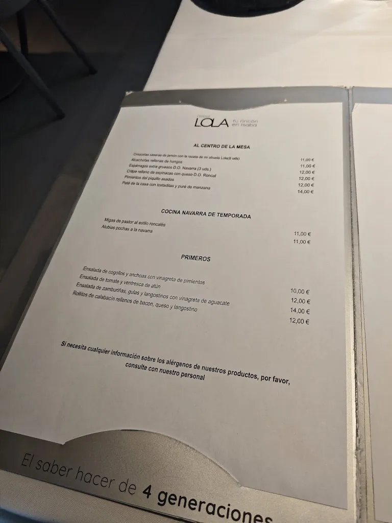 Menu_Hostal Lola - Restaurante_Isaba/Izaba_image_4