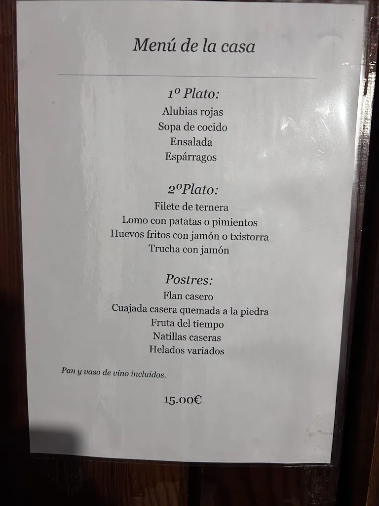 Menu_Restaurante Venta de Juan Pito_Isaba/Izaba_immagine_3