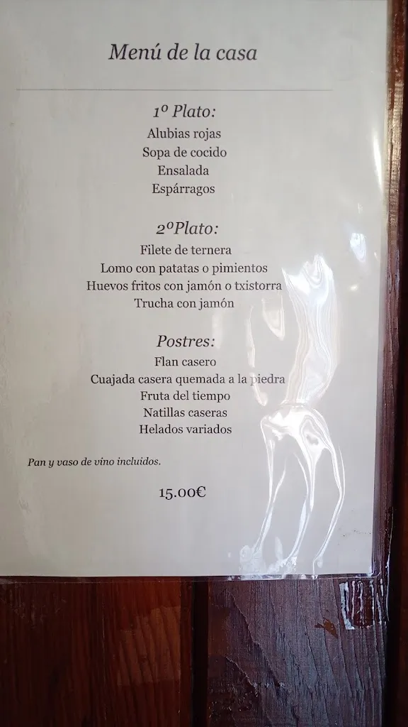 Menu_Restaurante Venta de Juan Pito_Isaba/Izaba_immagine_4