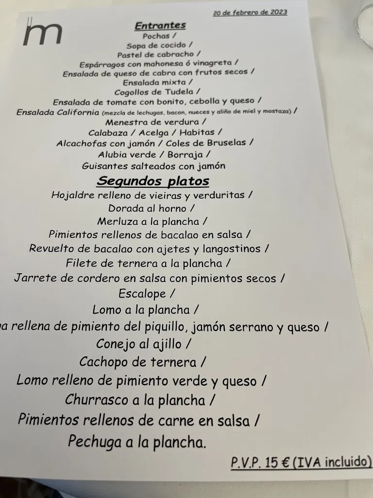 Menu_Hostal Restaurante Marzo_Lodosa_image_1