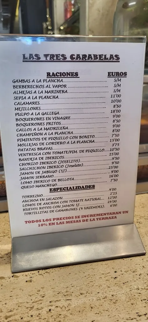Menu_Cervecería Tres Carabelas_Los Arcos_immagine_1