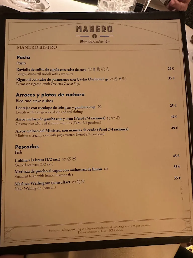Menu_Manero Madrid - Marqués de Cubas_Mañeru_immagine_1