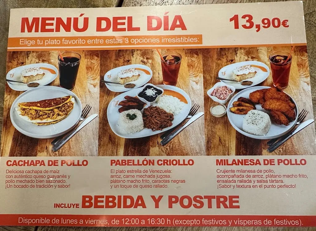 Menu_Con Sazón O' Donnell - Restaurante venezolano en Madrid_Marañón_image_4