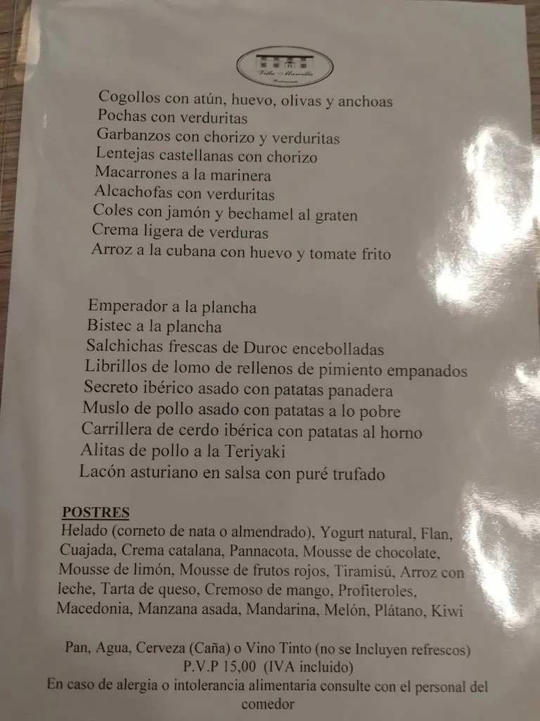 Menu_Restaurante Villa Marcilla_Marcilla_image_1