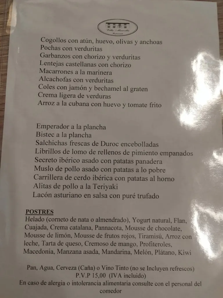 Menu_Restaurante Villa Marcilla_Marcilla_image_2