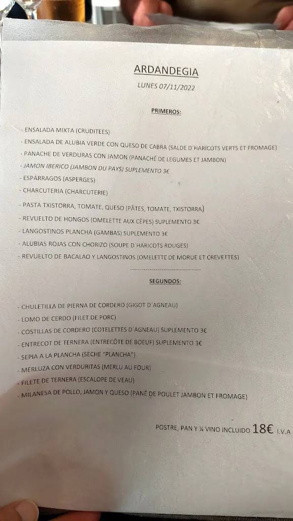 Menu_Benta Ardandegia S L_Luzaide/Valcarlos_image_1