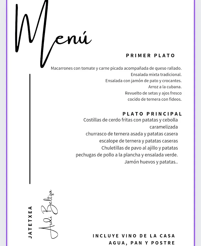 Menu_SIDRERÍA y HOSTAL ARDI BELTZA,Valcarlos_Luzaide/Valcarlos_image_1