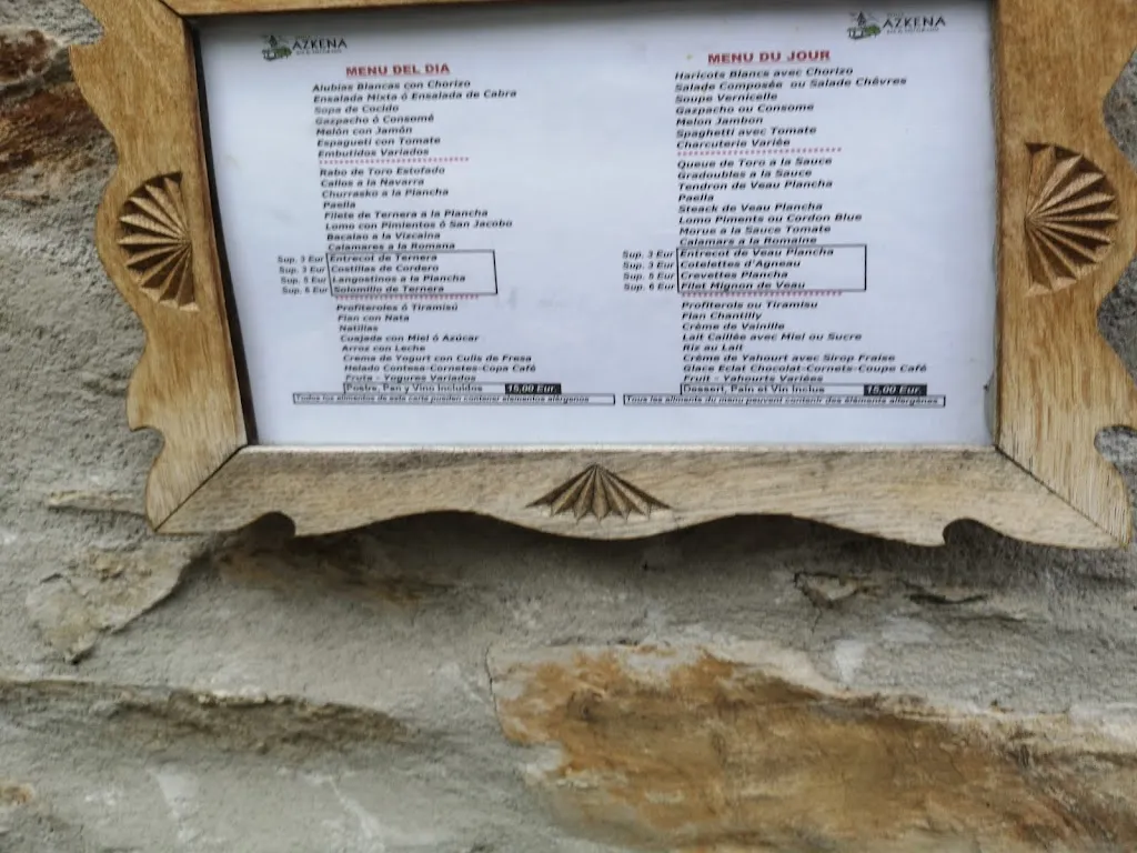 Menu_BENTA AZKENA BAR & RESTAURANTE._Luzaide/Valcarlos_image_3