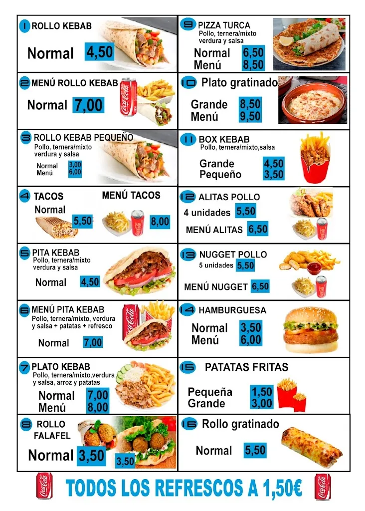 Menu_Umar Doner Kebab_San Miguel de Salinas_image_1