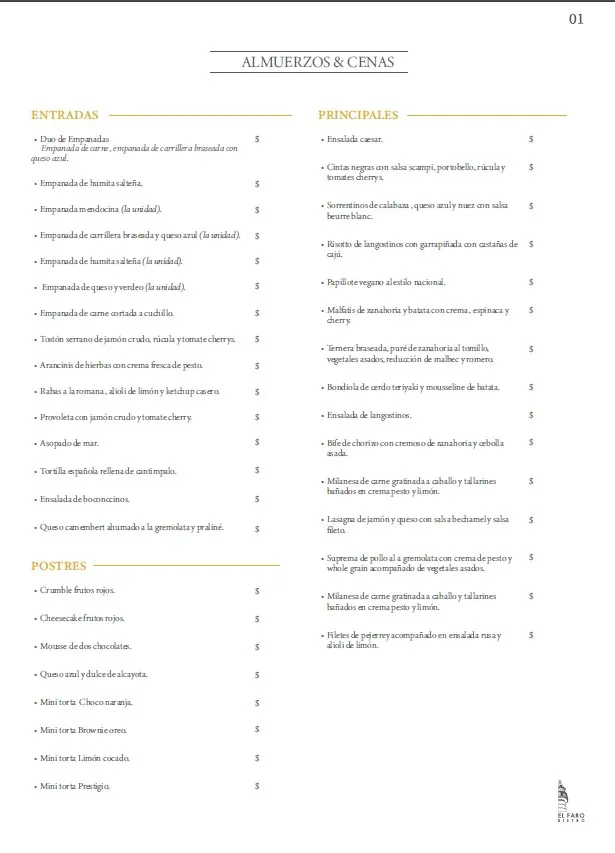 Menu_El Faro Bistro Mendoza_Mendaza_image_1