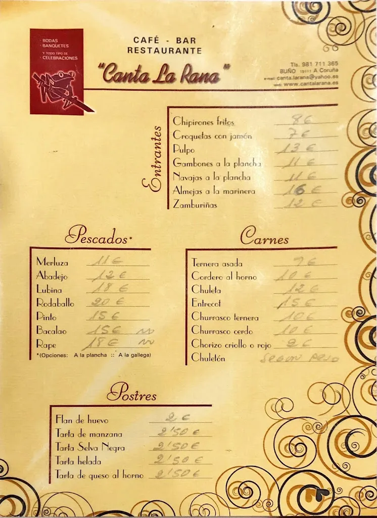Menu_Restaurante Canta la Rana_Cabana de Bergantiños_image_3