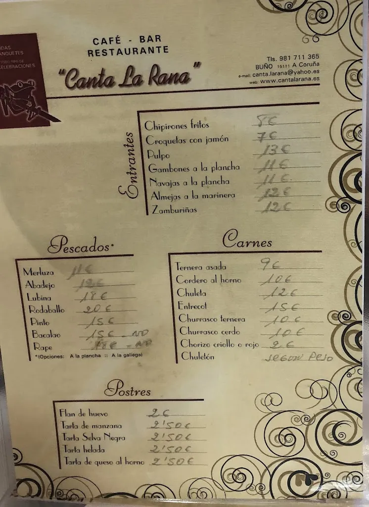 Menu_Restaurante Canta la Rana_Cabana de Bergantiños_image_4
