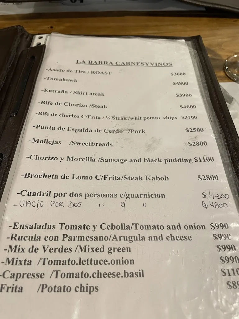 Menu_La Barra vinos & carnes_Mendaza_image_1