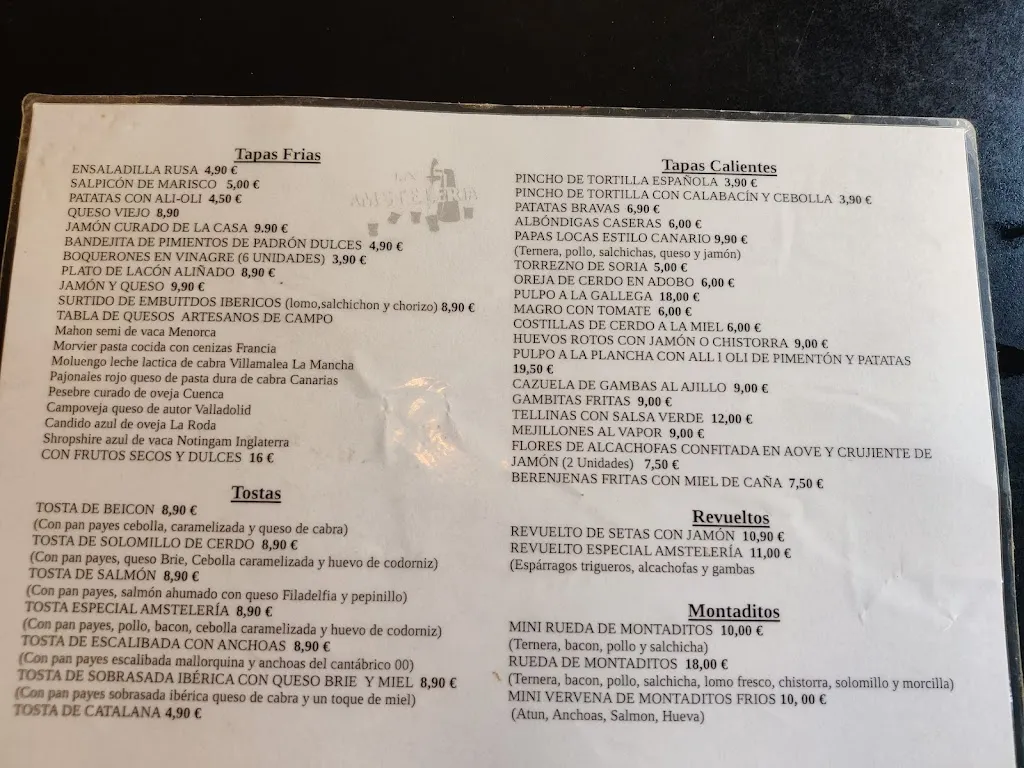 Menu_Restaurante La Amstelería_Sant Joan dAlacant_image_1