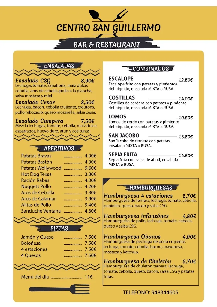 Menu_BAR CENTRO SAN GUILLERMO_Obanos_image_1