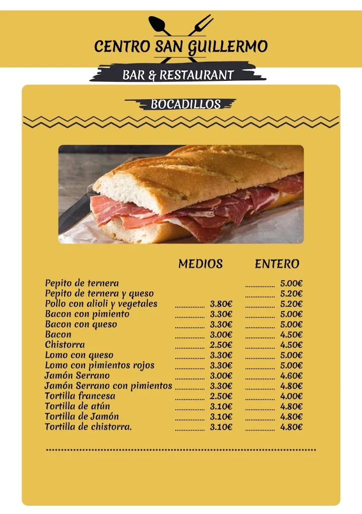 Menu_BAR CENTRO SAN GUILLERMO_Obanos_image_2