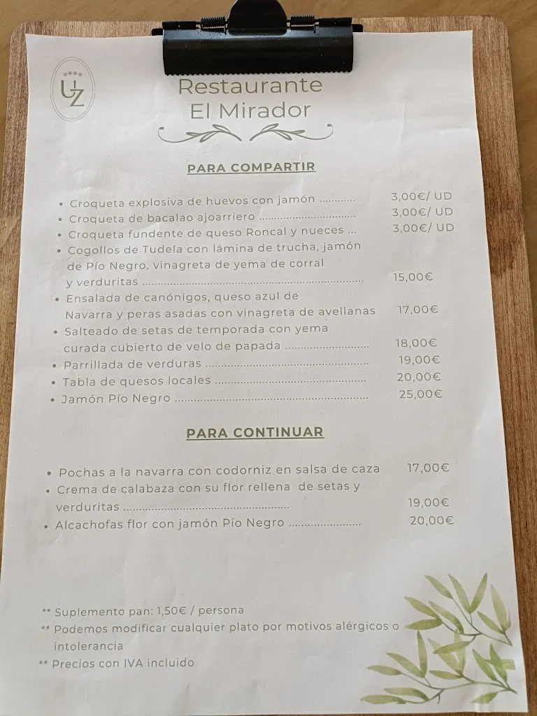 Menu_Restaurante El Mirador_Odieta_image_1