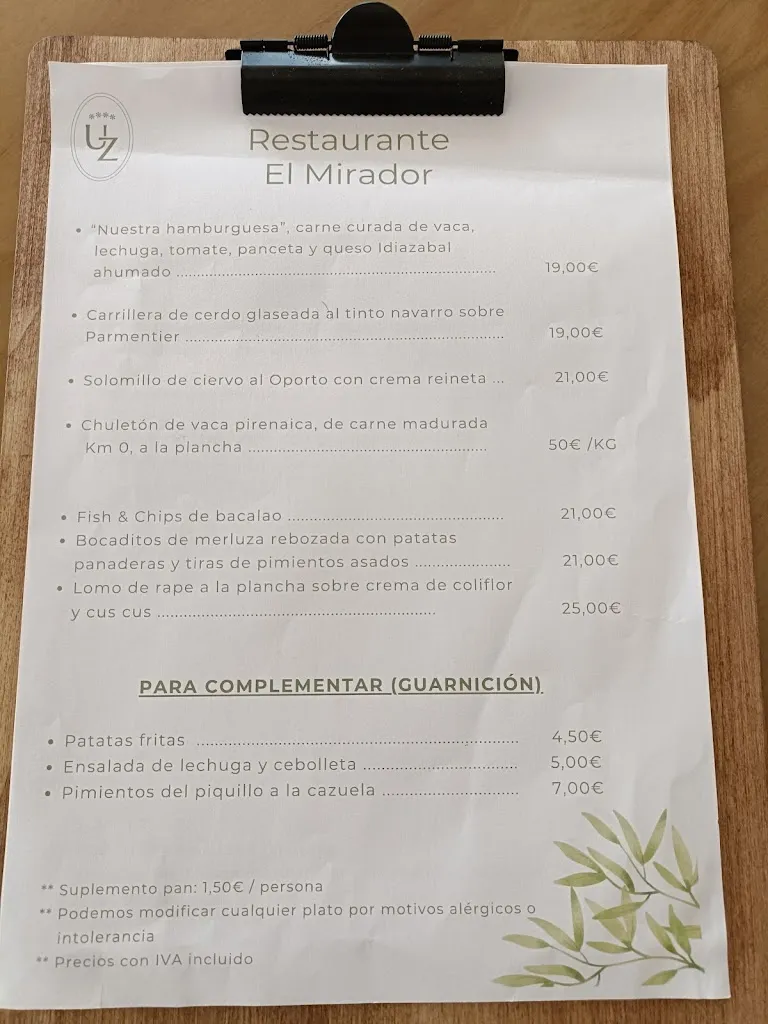 Menu_Restaurante El Mirador_Odieta_image_2