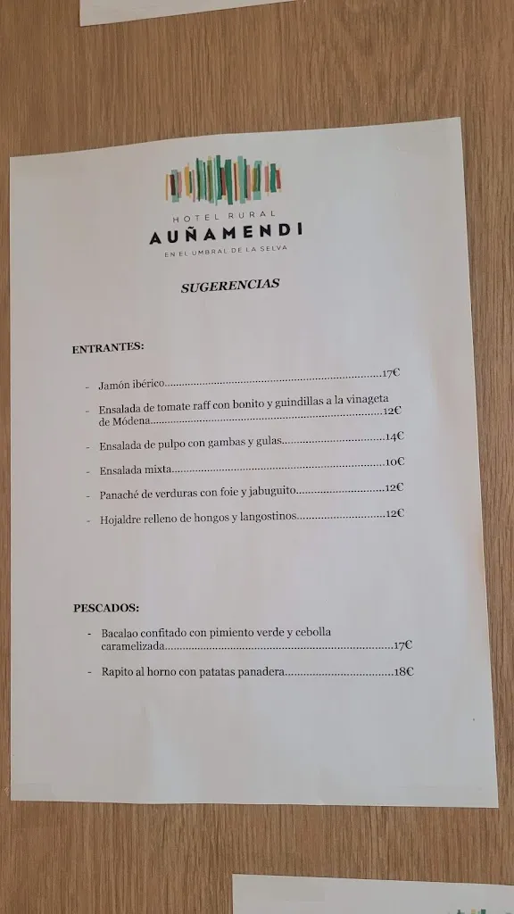 Menu_Restaurante Hotel Auñamendi_Ochagavía/Otsagabia_image_3
