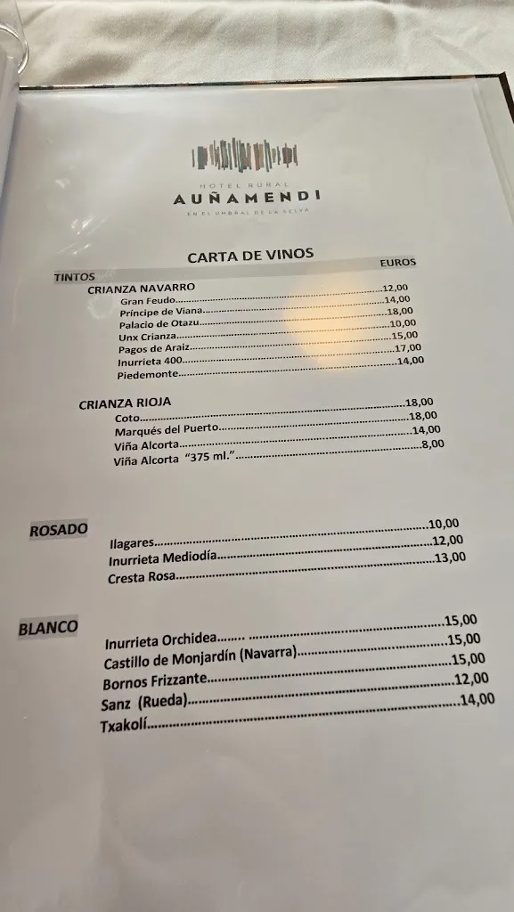 Menu_Restaurante Hotel Auñamendi_Ochagavía/Otsagabia_image_4