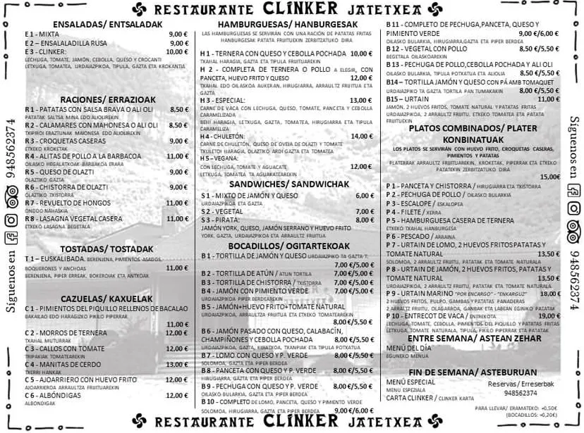 Menu_Clinker Jatetxea_Olazagutía_image_1