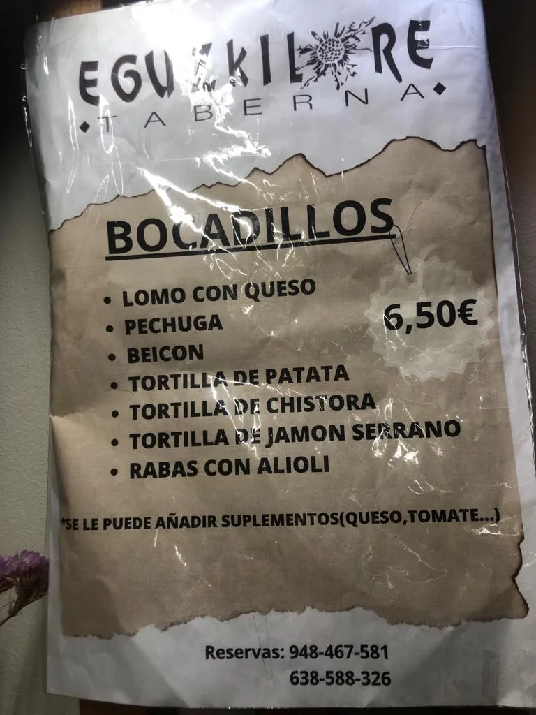 Menu_EGUZKILORE TABERNA_Olazti/Olazagutía_image_1