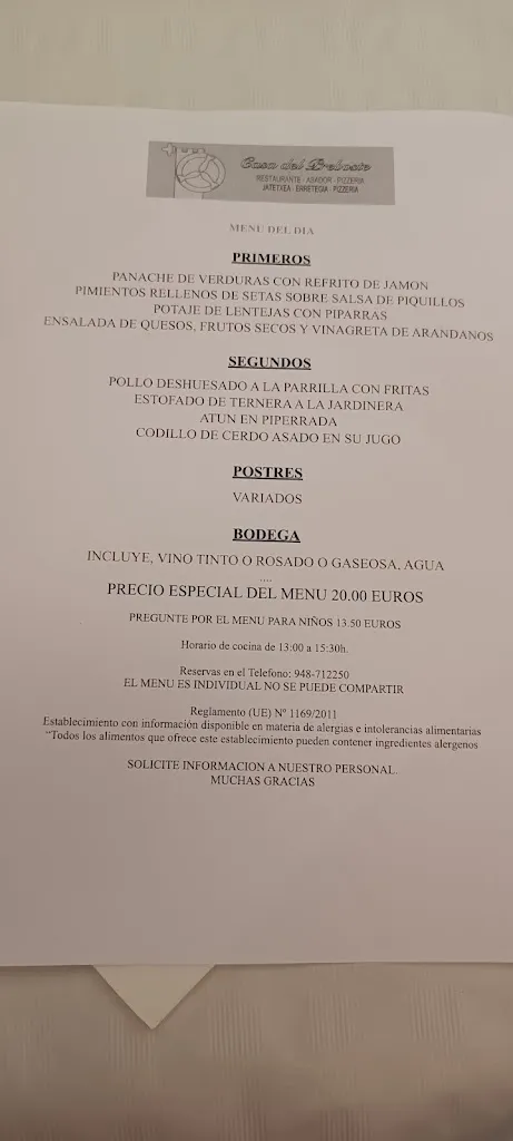 Menu_Casa del Preboste_Olite_image_4