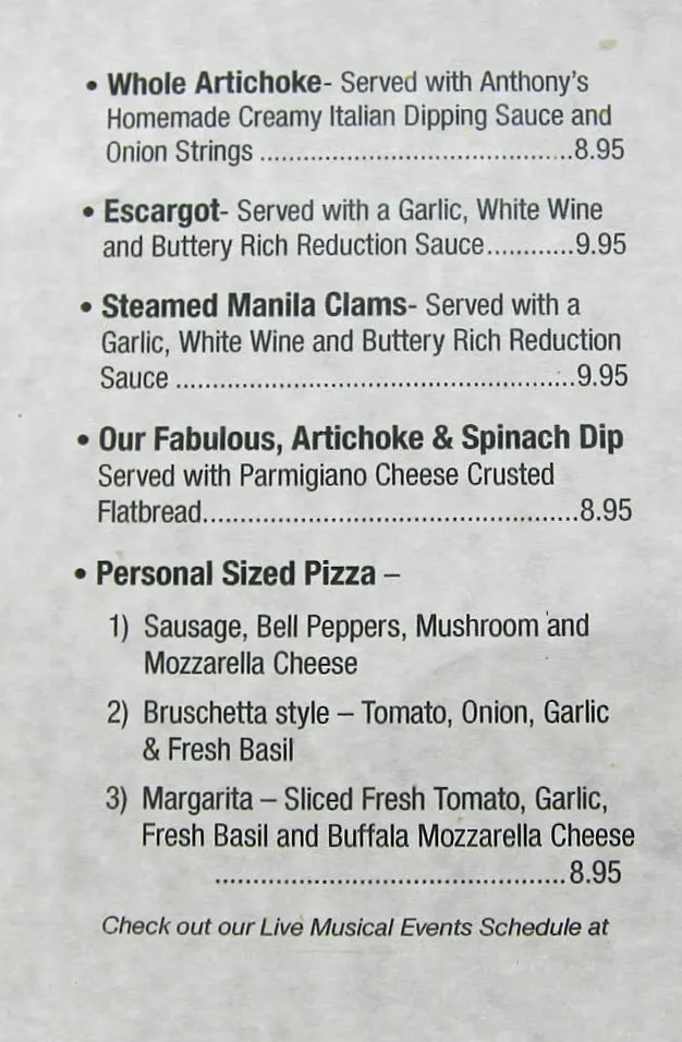 Menu_Anthony's Lounge & Ristorante_Murieta_image_2