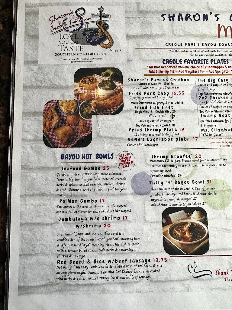 Menu_Sharon's Creole Kitchen_Murieta_image_3