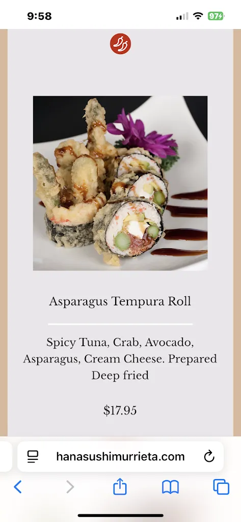 Megan Renouf _Hana Sushi Murrieta_Murieta_review