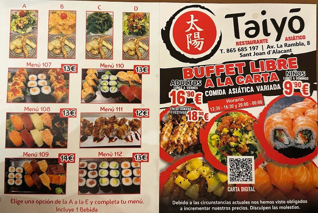 Menu_Taiyō Restaurante_Sant Joan dAlacant_image_2