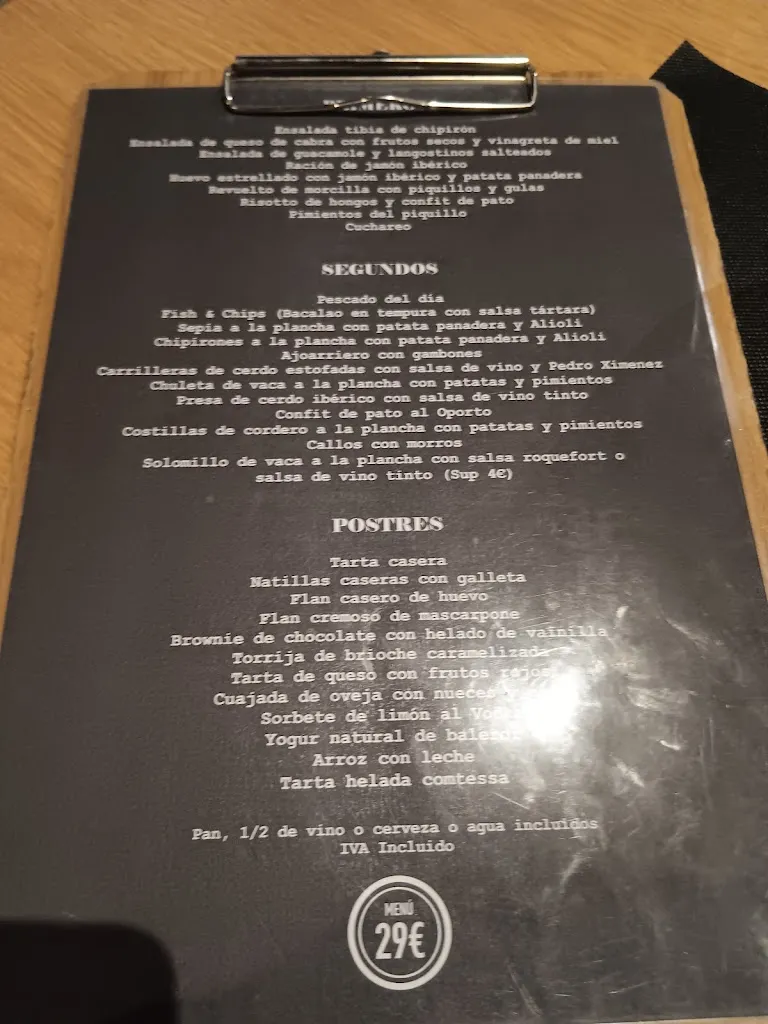 Menu_Bar Restaurante -San Nicolás La Cocina Vasca-_Pamplona_image_3