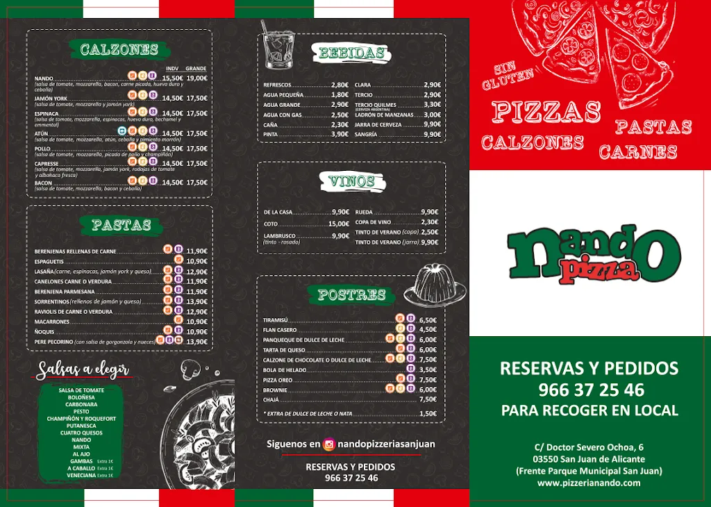 Menu_Pizzeria Nando_Sant Joan dAlacant_immagine_2