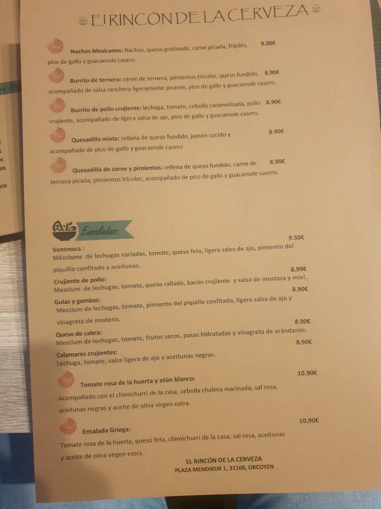 Menu_EL RINCON DE LA CERVEZA - RDC_Orkoien_image_2