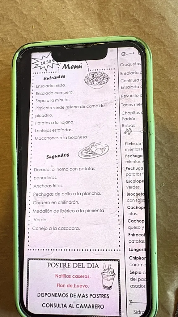 Menu_Restaurante Hotel Andía_Orkoien_image_1