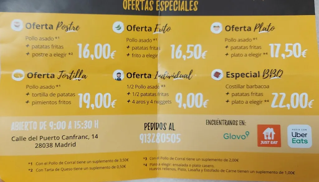 Menu_El Palacio del Pollo_Pueyo_image_1