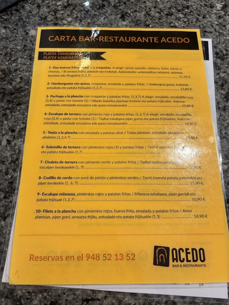 Menu_Bar restaurante Camping Acedo_Piedramillera_image_2