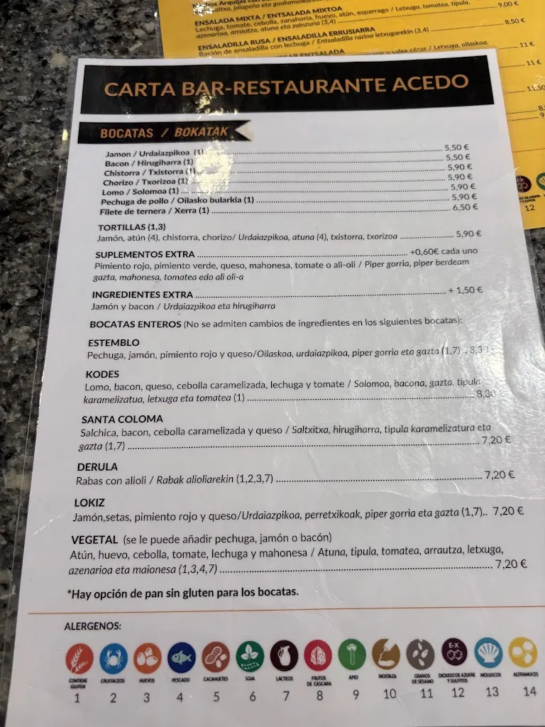 Menu_Bar restaurante Camping Acedo_Piedramillera_image_4