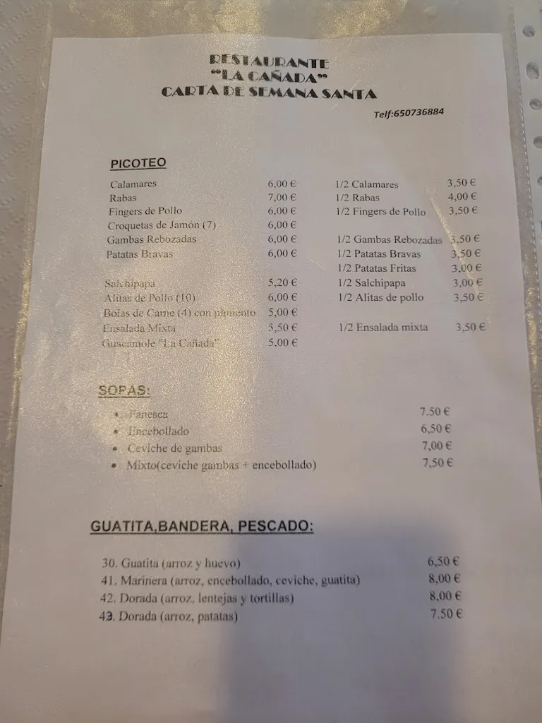 Menu_La Cañada Restaurante_Peralta/Azkoien_image_1