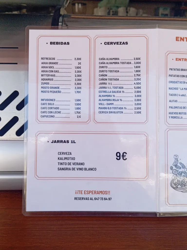 Menu_Terraza La Mala Racha café bar_Sansol_immagine_2