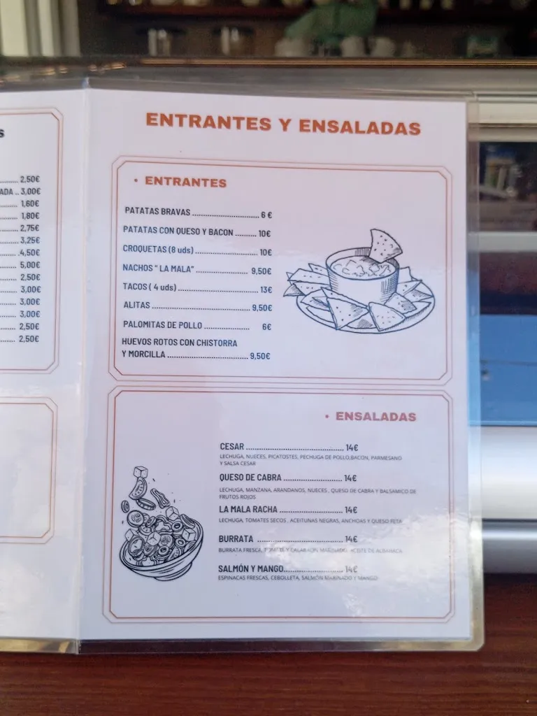 Menu_Terraza La Mala Racha café bar_Sansol_immagine_4