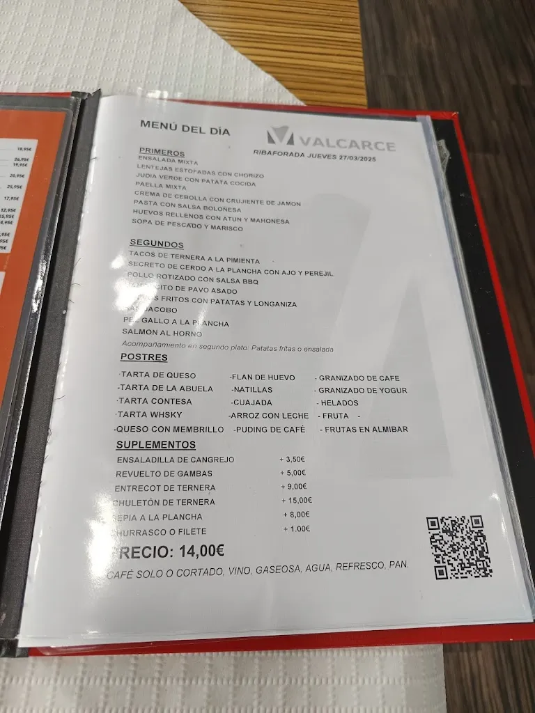 Menu_Restaurante E.S. Valcarce Ribaforada_Ribaforada_image_3