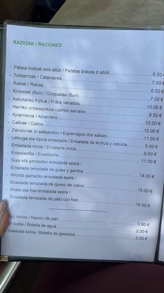 Menu_Ariztigain Jatetxea • Sunbilla_Sunbilla_image_1
