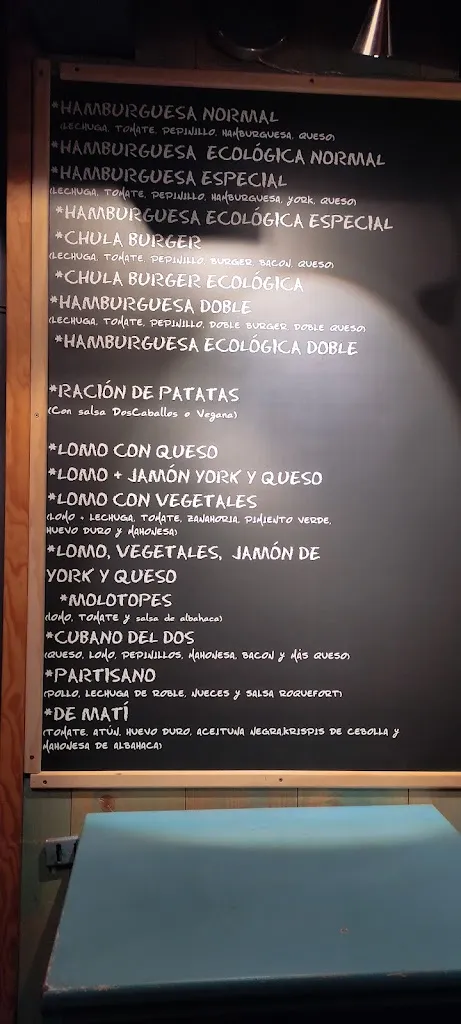 Menu_Bar Dos Caballos_Sangüesa/Zangoza_image_2